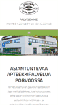 Mobile Screenshot of porvoonvanhaapteekki.fi